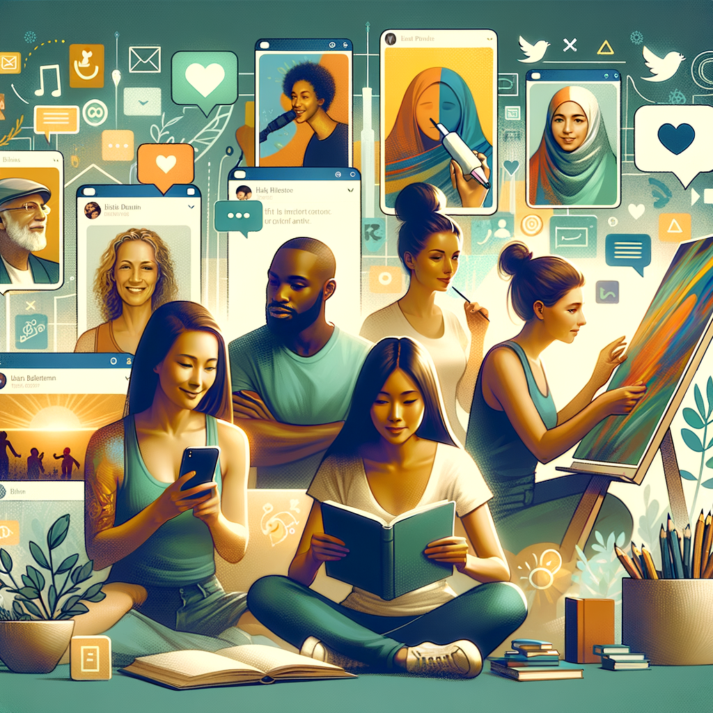 Creating a Supportive Social Media Network for Personal Growth